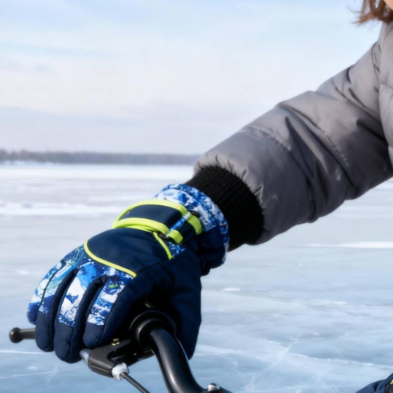 UTOWO Kids Winter Cold Weather Ski Gloves Boy-Girl Warm Windproof Snow Gloves for Snowboarding Sledding Cycling Toddler 3-6T - Image 3